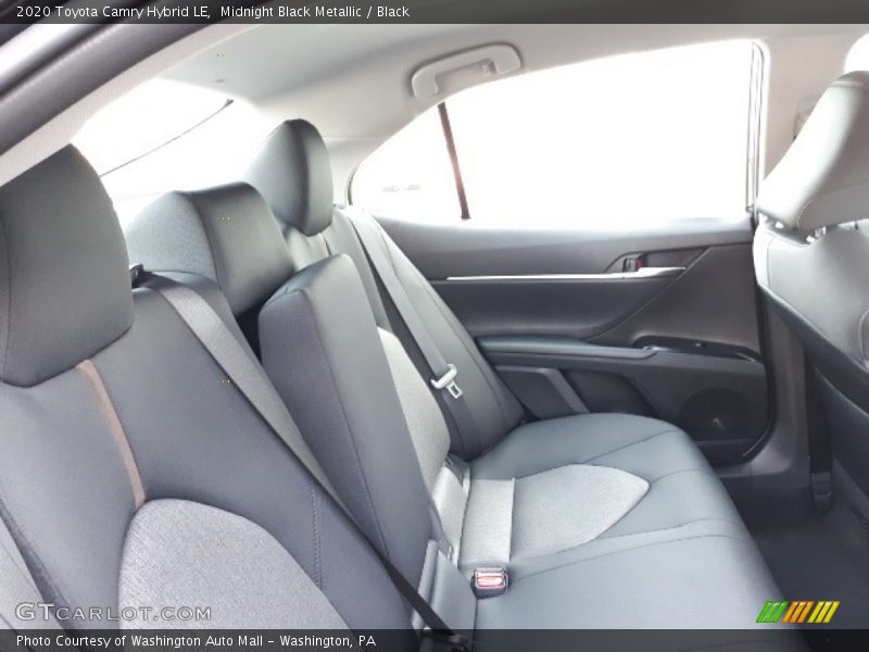 Midnight Black Metallic / Black 2020 Toyota Camry Hybrid LE