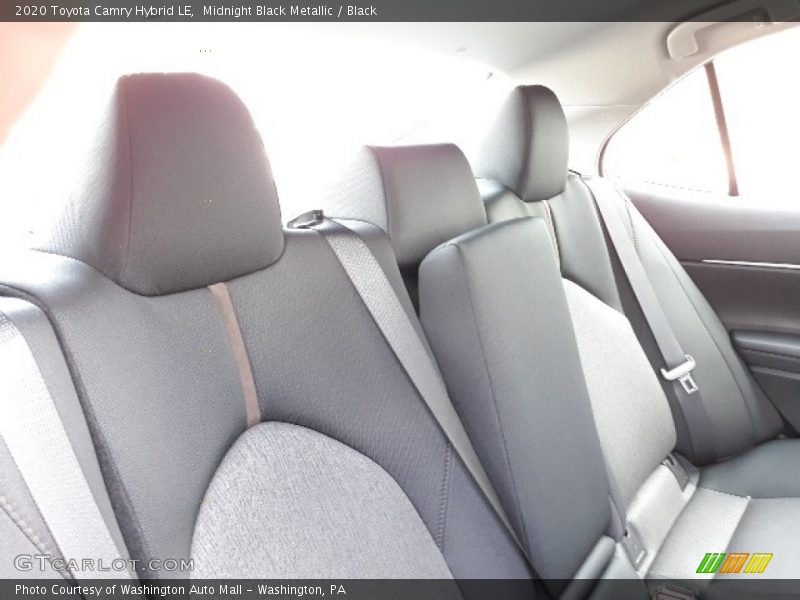 Midnight Black Metallic / Black 2020 Toyota Camry Hybrid LE