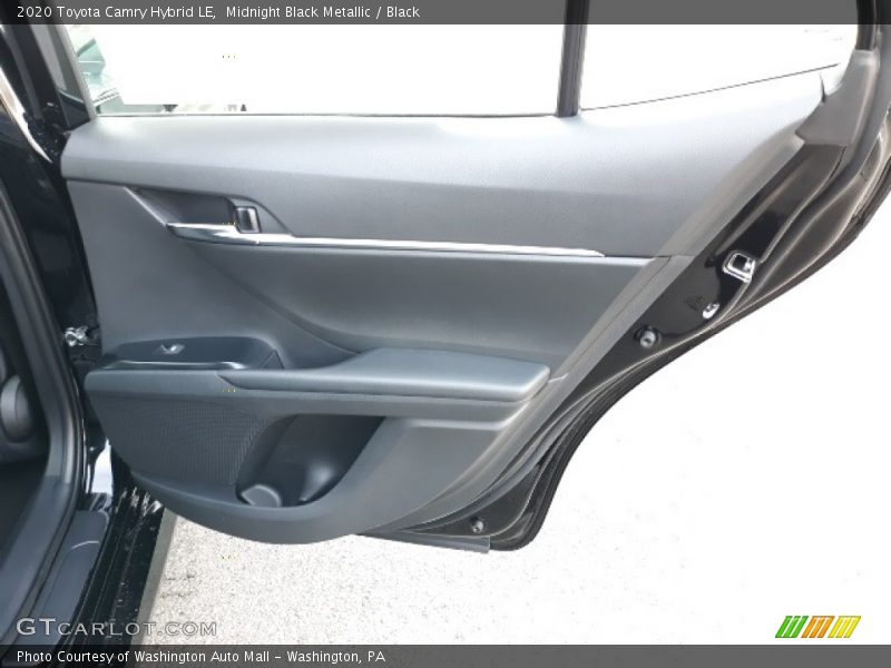 Midnight Black Metallic / Black 2020 Toyota Camry Hybrid LE