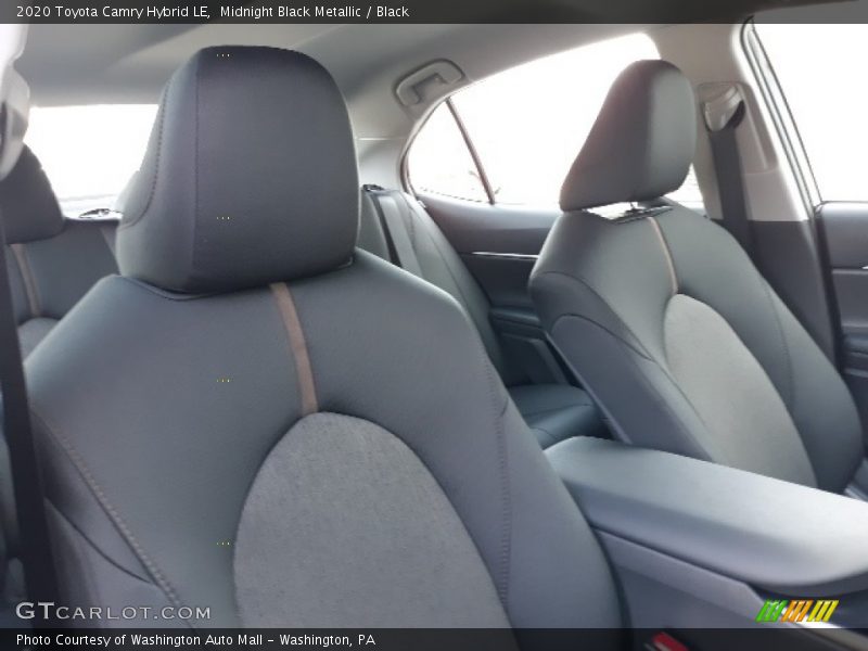 Midnight Black Metallic / Black 2020 Toyota Camry Hybrid LE