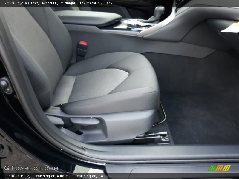 Midnight Black Metallic / Black 2020 Toyota Camry Hybrid LE