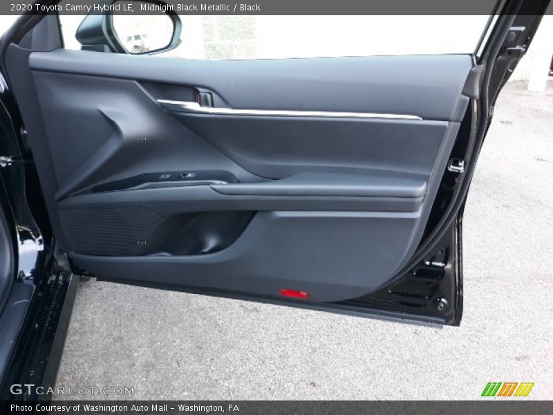 Midnight Black Metallic / Black 2020 Toyota Camry Hybrid LE