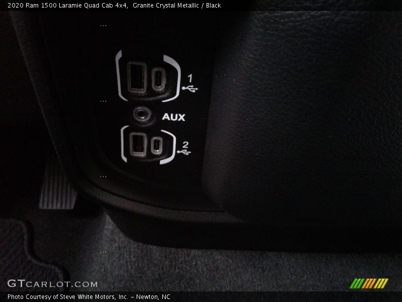 Granite Crystal Metallic / Black 2020 Ram 1500 Laramie Quad Cab 4x4