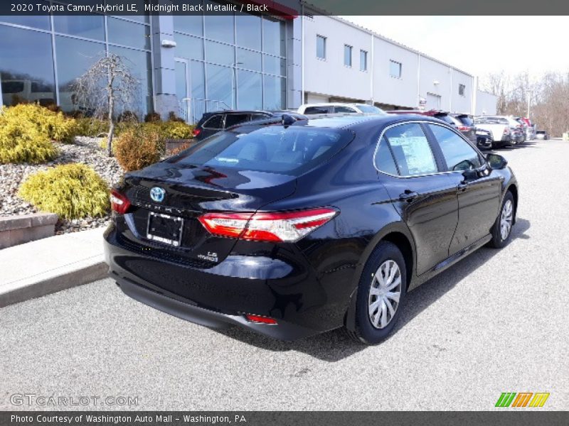 Midnight Black Metallic / Black 2020 Toyota Camry Hybrid LE