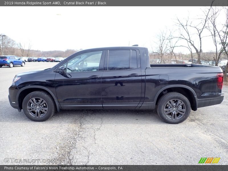 Crystal Black Pearl / Black 2019 Honda Ridgeline Sport AWD