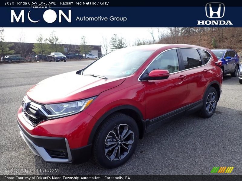 Radiant Red Metallic / Gray 2020 Honda CR-V EX-L AWD