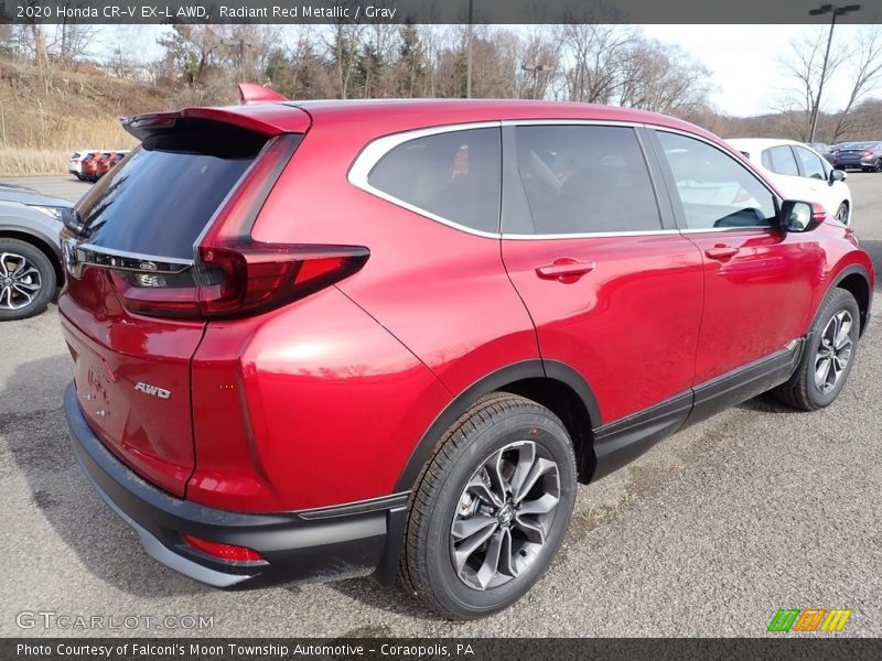 Radiant Red Metallic / Gray 2020 Honda CR-V EX-L AWD