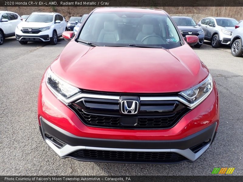 Radiant Red Metallic / Gray 2020 Honda CR-V EX-L AWD