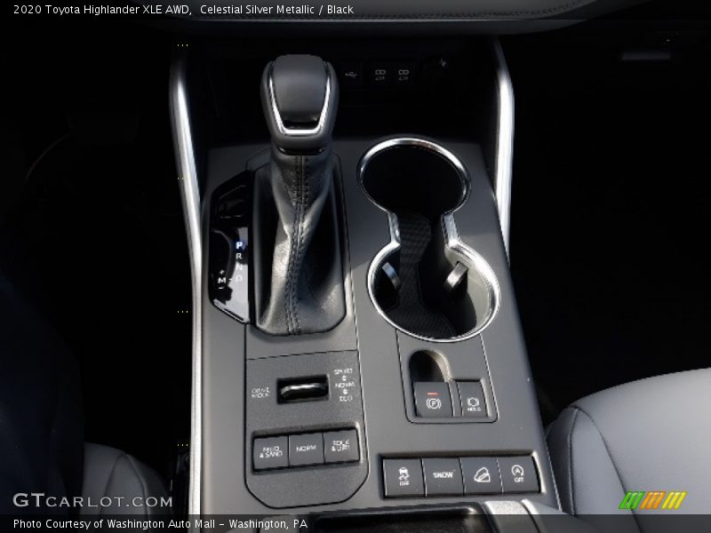 Celestial Silver Metallic / Black 2020 Toyota Highlander XLE AWD