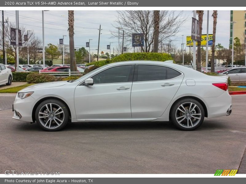Lunar Silver Metallic / Ebony 2020 Acura TLX V6 SH-AWD Advance Sedan