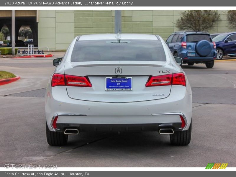 Lunar Silver Metallic / Ebony 2020 Acura TLX V6 SH-AWD Advance Sedan