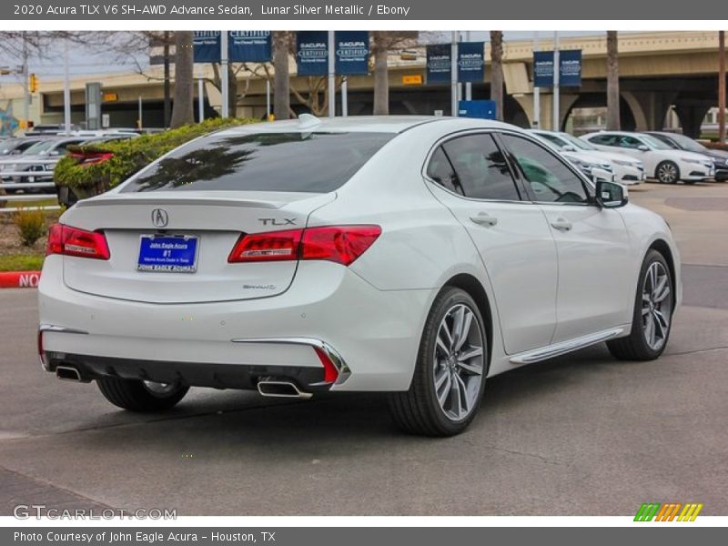 Lunar Silver Metallic / Ebony 2020 Acura TLX V6 SH-AWD Advance Sedan