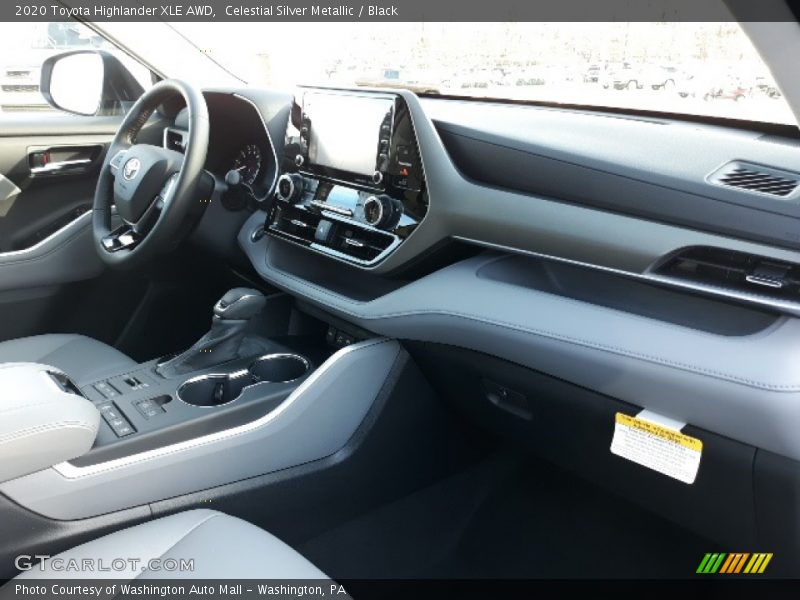 Celestial Silver Metallic / Black 2020 Toyota Highlander XLE AWD