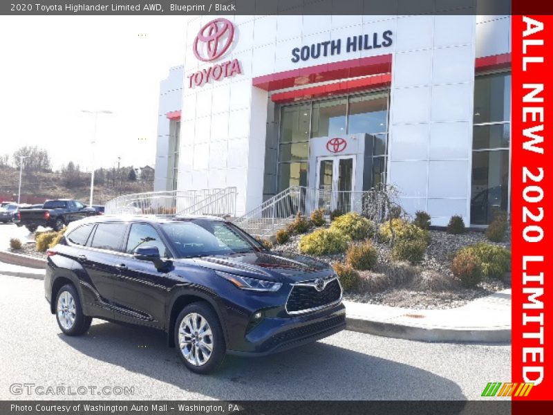 Blueprint / Black 2020 Toyota Highlander Limited AWD