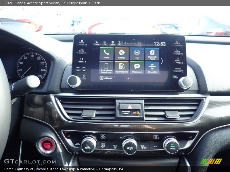 Controls of 2020 Accord Sport Sedan