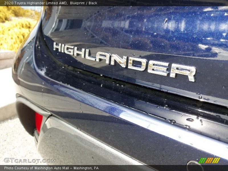 Blueprint / Black 2020 Toyota Highlander Limited AWD