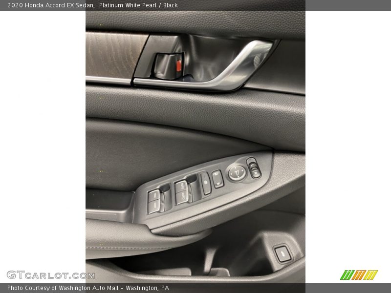 Platinum White Pearl / Black 2020 Honda Accord EX Sedan