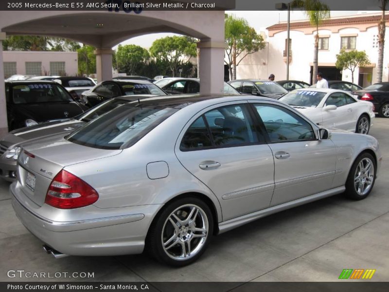 Brilliant Silver Metallic / Charcoal 2005 Mercedes-Benz E 55 AMG Sedan