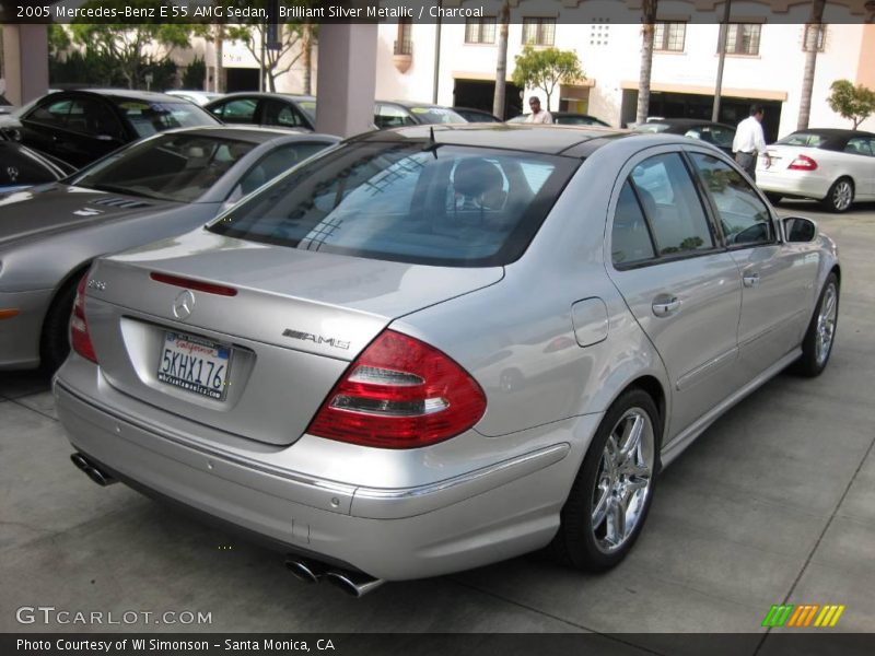 Brilliant Silver Metallic / Charcoal 2005 Mercedes-Benz E 55 AMG Sedan