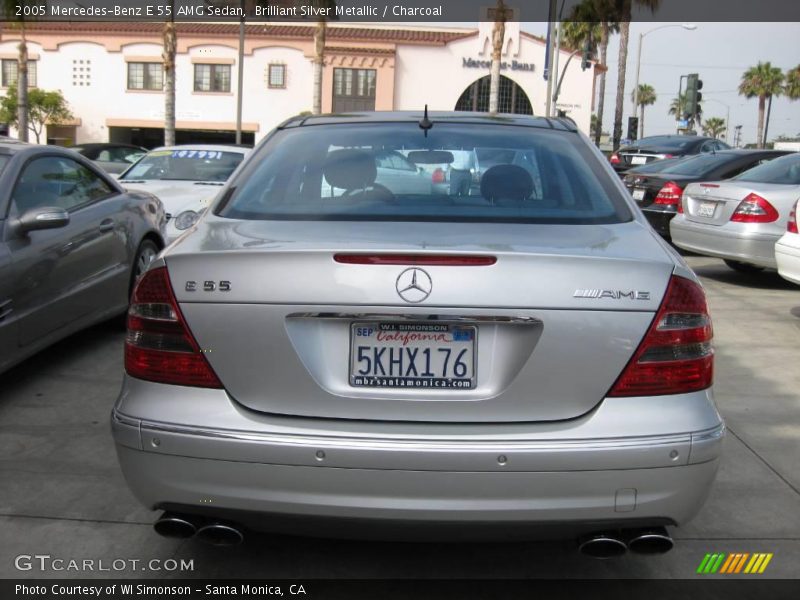 Brilliant Silver Metallic / Charcoal 2005 Mercedes-Benz E 55 AMG Sedan
