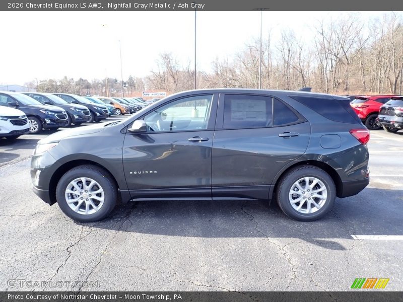 Nightfall Gray Metallic / Ash Gray 2020 Chevrolet Equinox LS AWD