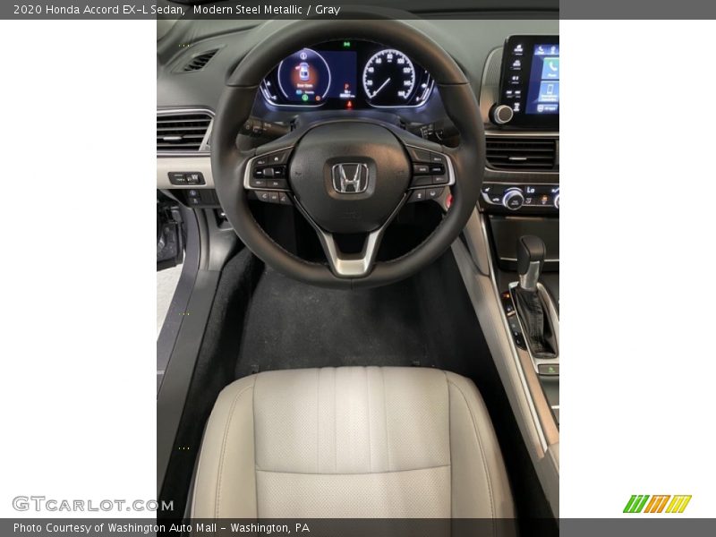 Modern Steel Metallic / Gray 2020 Honda Accord EX-L Sedan