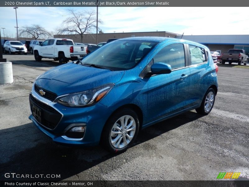 Caribbean Blue Metallic / Jet Black/Dark Anderson Silver Metallic 2020 Chevrolet Spark LT
