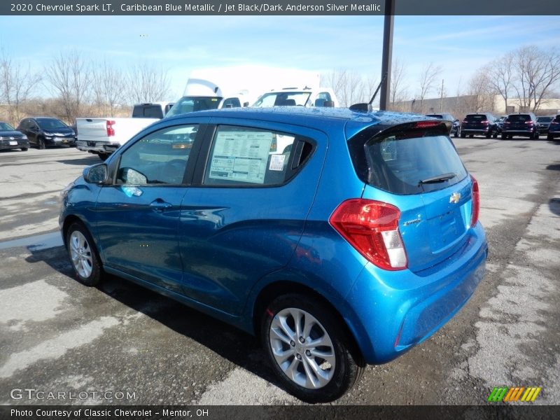 Caribbean Blue Metallic / Jet Black/Dark Anderson Silver Metallic 2020 Chevrolet Spark LT