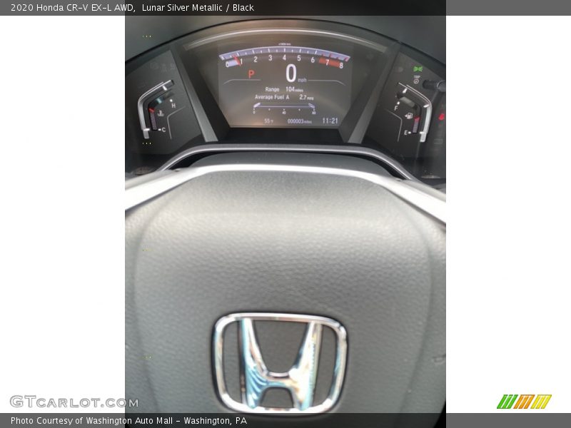 Lunar Silver Metallic / Black 2020 Honda CR-V EX-L AWD