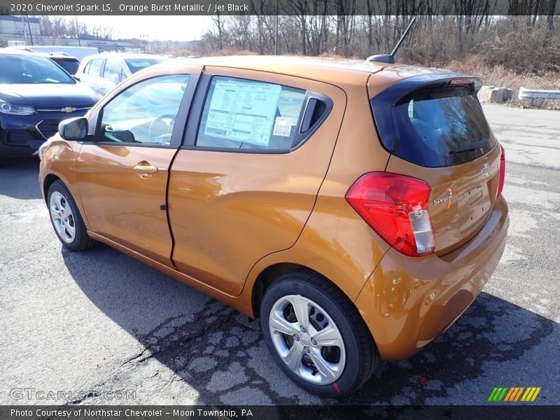 Orange Burst Metallic / Jet Black 2020 Chevrolet Spark LS