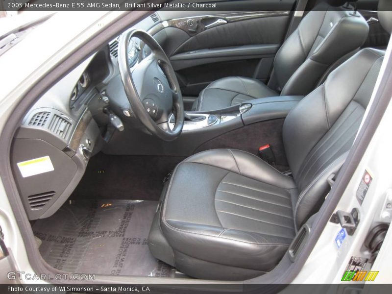 Brilliant Silver Metallic / Charcoal 2005 Mercedes-Benz E 55 AMG Sedan