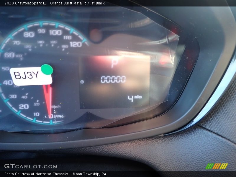 Orange Burst Metallic / Jet Black 2020 Chevrolet Spark LS