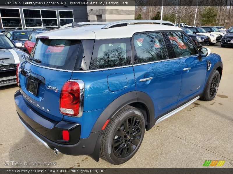 Island Blue Metallic / Carbon Black 2020 Mini Countryman Cooper S All4