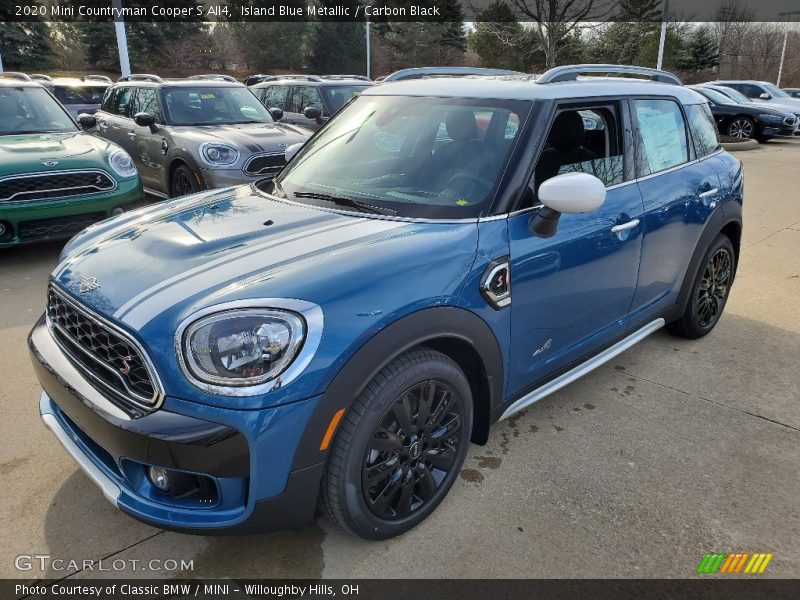 Island Blue Metallic / Carbon Black 2020 Mini Countryman Cooper S All4