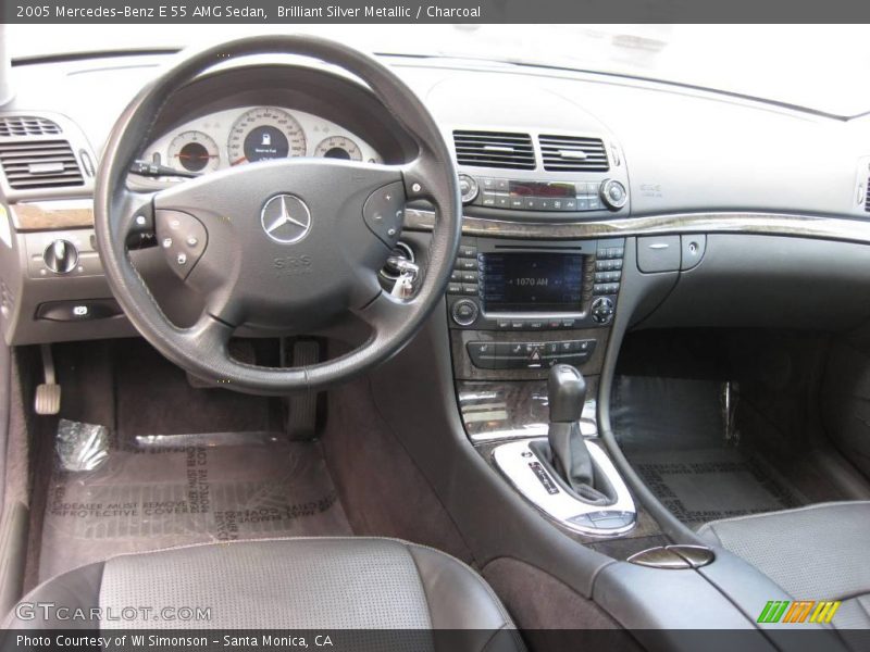 Brilliant Silver Metallic / Charcoal 2005 Mercedes-Benz E 55 AMG Sedan