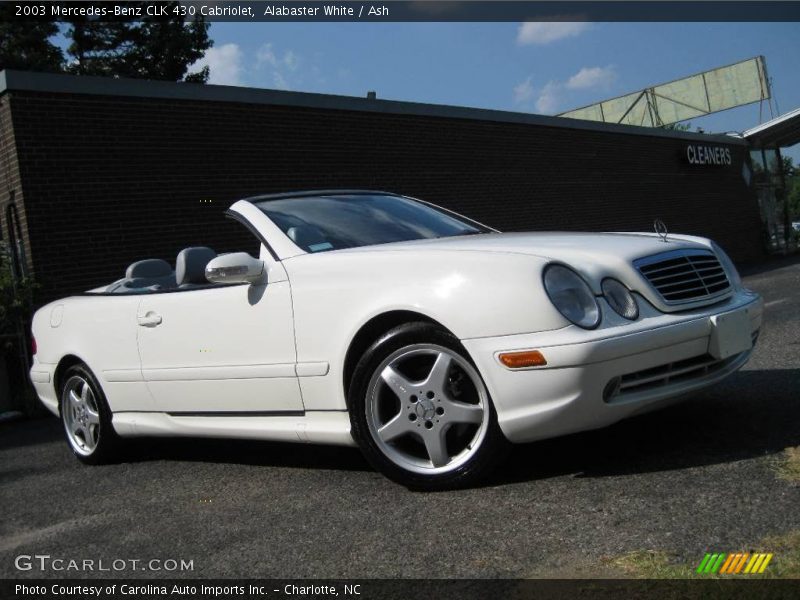 Alabaster White / Ash 2003 Mercedes-Benz CLK 430 Cabriolet