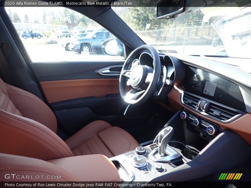 Montecarlo Blue Metallic / Black/Tan 2020 Alfa Romeo Giulia TI AWD