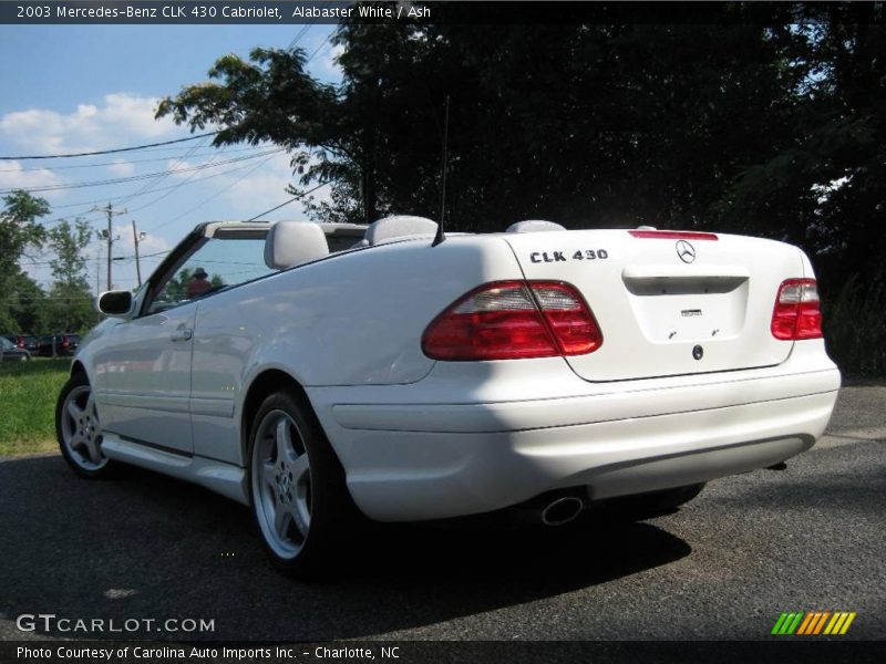 Alabaster White / Ash 2003 Mercedes-Benz CLK 430 Cabriolet