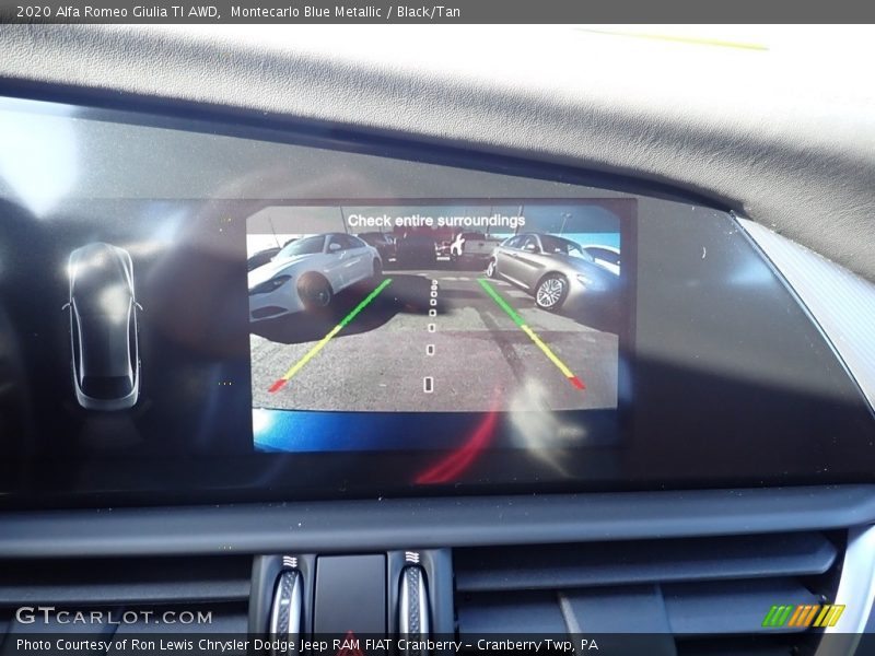 Montecarlo Blue Metallic / Black/Tan 2020 Alfa Romeo Giulia TI AWD