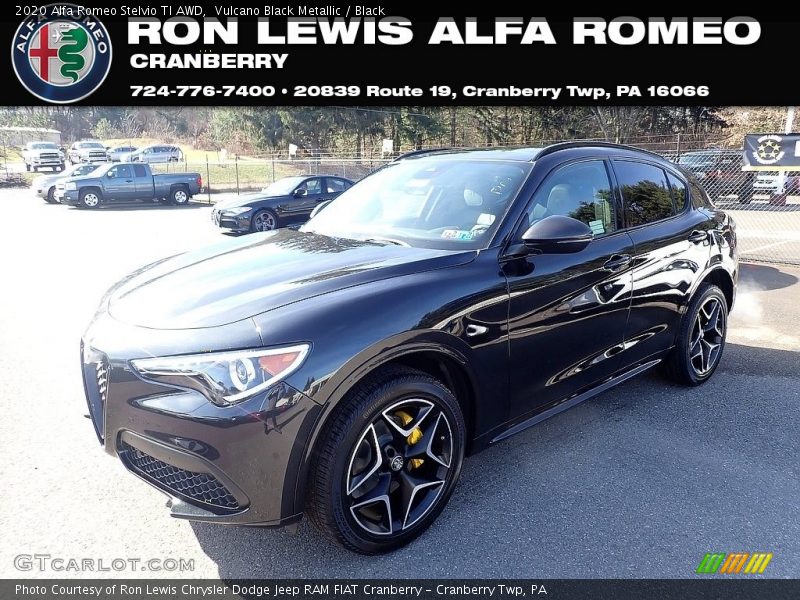 Vulcano Black Metallic / Black 2020 Alfa Romeo Stelvio TI AWD
