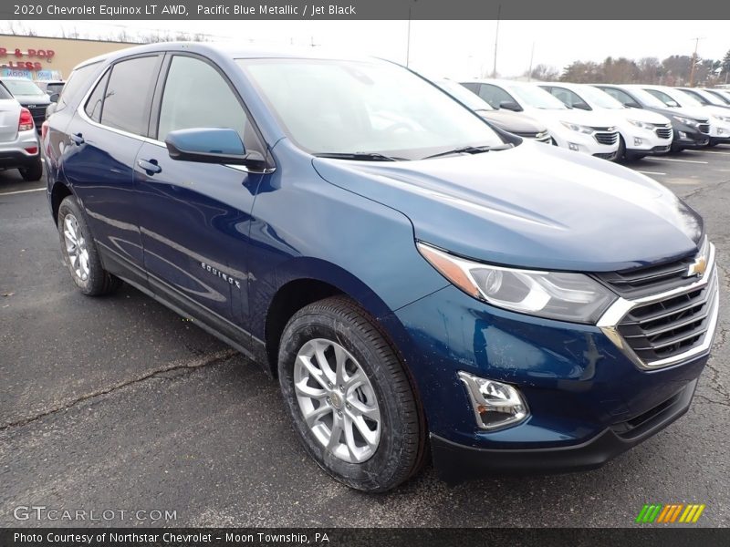 Pacific Blue Metallic / Jet Black 2020 Chevrolet Equinox LT AWD