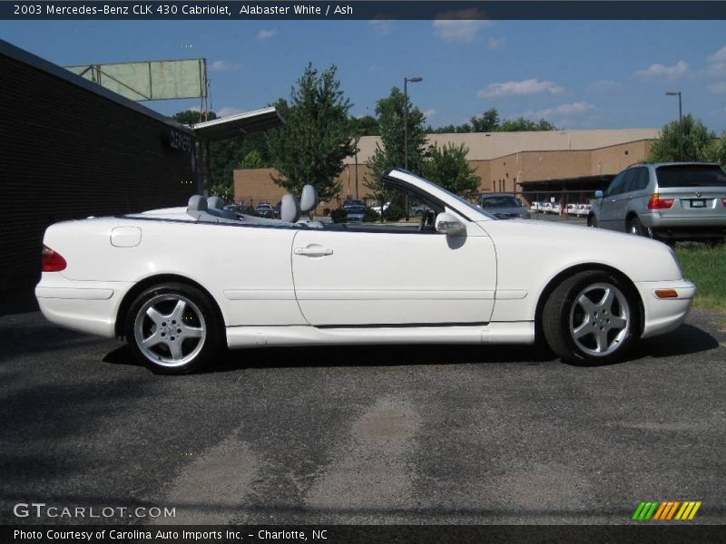 Alabaster White / Ash 2003 Mercedes-Benz CLK 430 Cabriolet