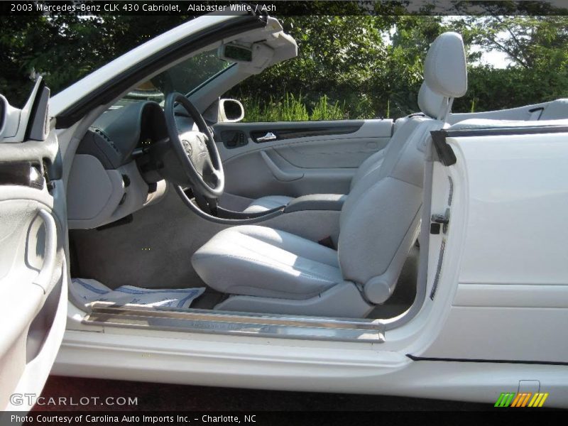 Alabaster White / Ash 2003 Mercedes-Benz CLK 430 Cabriolet