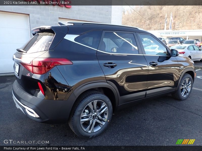 Black Cherry / Black 2021 Kia Seltos S AWD