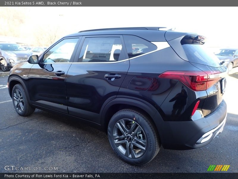 Black Cherry / Black 2021 Kia Seltos S AWD