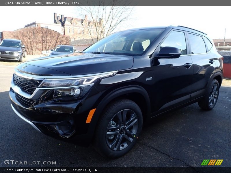 Black Cherry / Black 2021 Kia Seltos S AWD