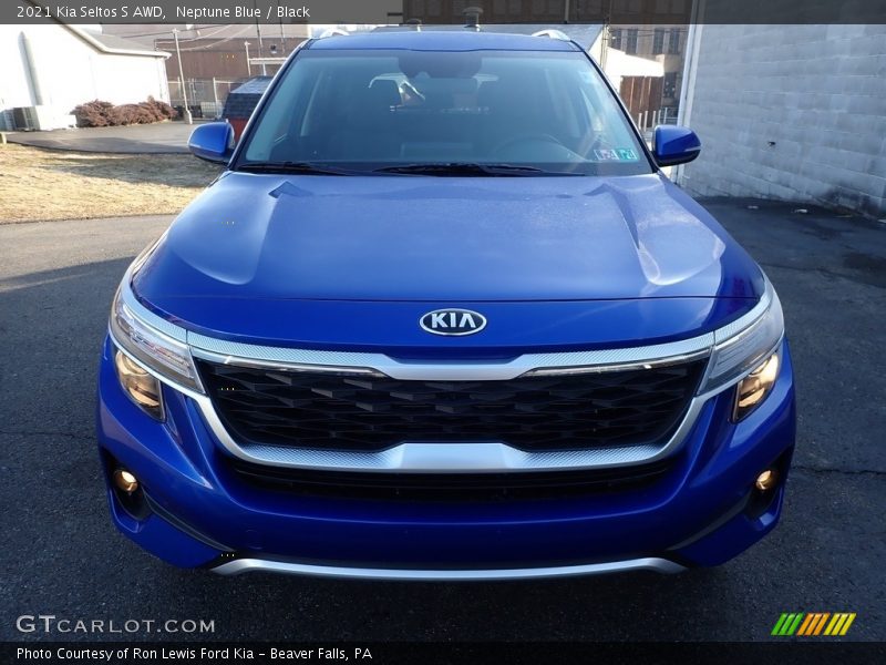 Neptune Blue / Black 2021 Kia Seltos S AWD