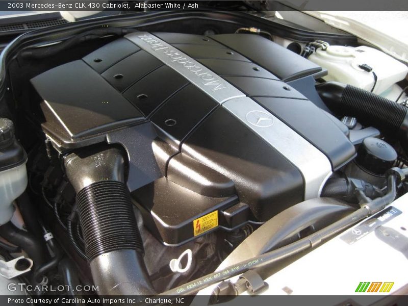 Alabaster White / Ash 2003 Mercedes-Benz CLK 430 Cabriolet