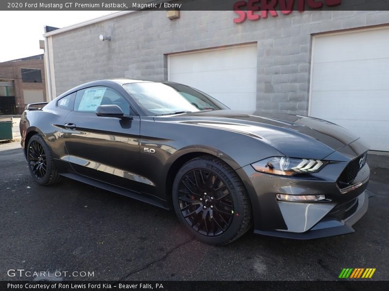 Front 3/4 View of 2020 Mustang GT Premium Fastback