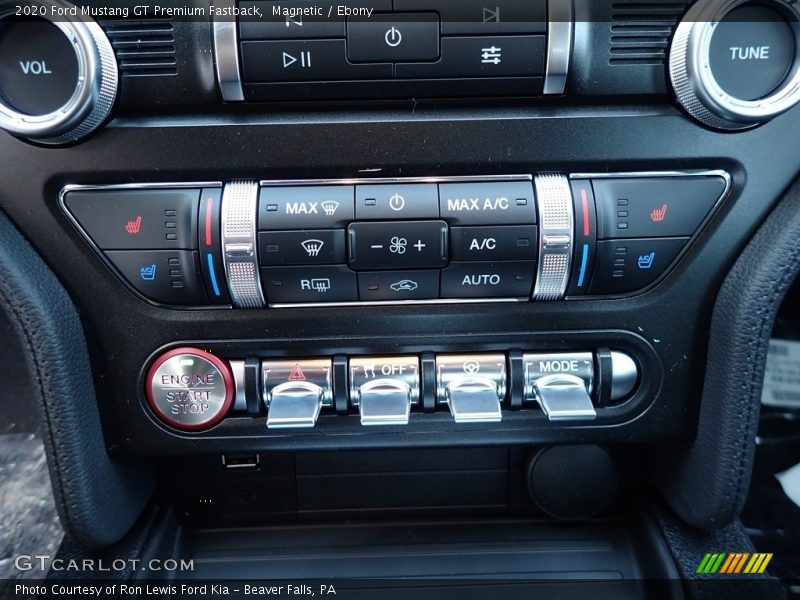Controls of 2020 Mustang GT Premium Fastback